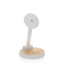 Gift Campaign Caricatore wireless magnetico in plastica riciclata e bambù 2 in 1> Caricabatterie