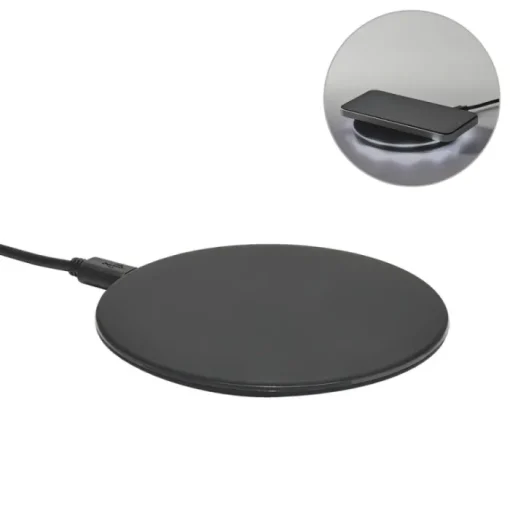 Gift Campaign Caricatore wireless retroilluminato in ABS da 10W Illume> Caricabatterie