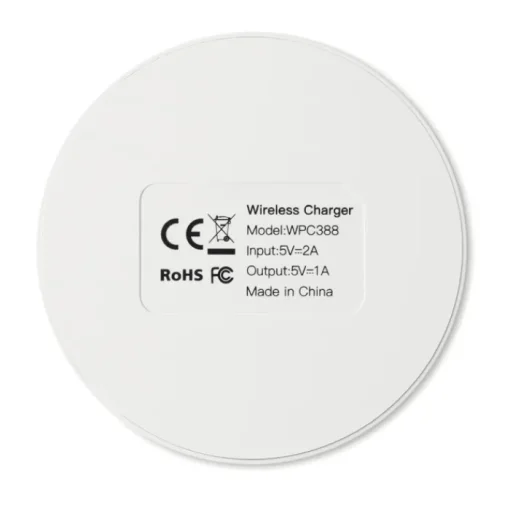 Gift Campaign Caricatore wireless personalizzabile in full color 5W Fullprint Round> Caricabatterie