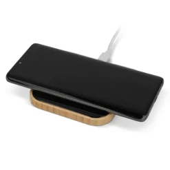 Gift Campaign Caricatore wireless quadrato in bambù e vetro 10W></noscript> Caricabatterie