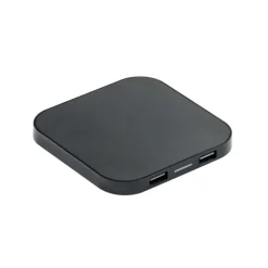 Gift Campaign Caricatore wireless quadrato con 2 porte USB da 5W ChargePad> Caricabatterie