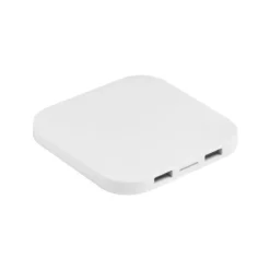 Gift Campaign Caricatore wireless quadrato con 2 porte USB da 5W ChargePad></noscript> Caricabatterie