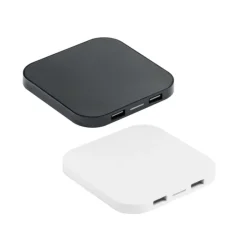 Gift Campaign Caricatore wireless quadrato con 2 porte USB da 5W ChargePad></noscript> Caricabatterie