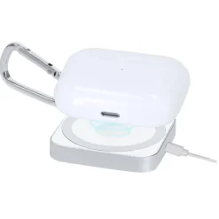 Gift Campaign Caricatore wireless quadrato da 15W in alluminio con moschettone> Caricabatterie