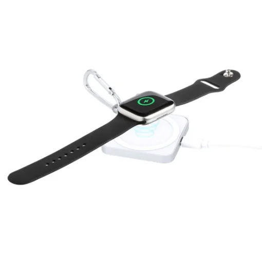 Gift Campaign Caricatore wireless quadrato da 15W in alluminio con moschettone> Caricabatterie