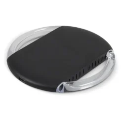 Gift Campaign Caricatore wireless rotondo con bordi che si illuminano da 5W></noscript> Caricabatterie