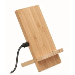 Gift Campaign Caricatore wireless supporto in bambù personalizzabile 10W Support> Gadget Ecologici|Caricabatterie