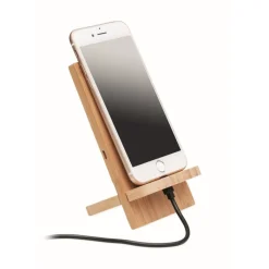 Gift Campaign Caricatore wireless supporto in bambù personalizzabile 10W Support> Gadget Ecologici|Caricabatterie