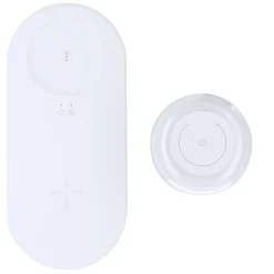 Gift Campaign Caricatore wireless 15W con lampada 12 LED a luce bianca e multicolore></noscript> Caricabatterie