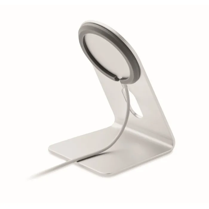 Gift Campaign Caricatore wireless 15W in alluminio con supporto magnetico Alu Stand> Caricabatterie