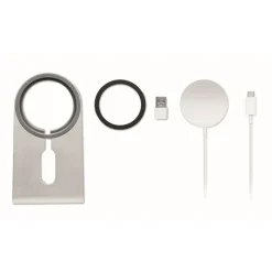 Gift Campaign Caricatore wireless 15W in alluminio con supporto magnetico Alu Stand><noscript><img width=