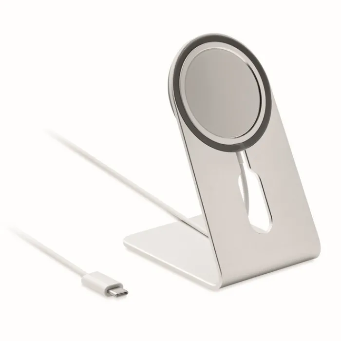 Gift Campaign Caricatore wireless 15W in alluminio con supporto magnetico Alu Stand> Caricabatterie