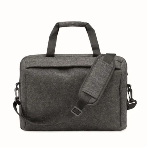 Gift Campaign Cartella in feltro RPET con tracolla regolabile e tasca per pc da 15''> Borse Porta Pc