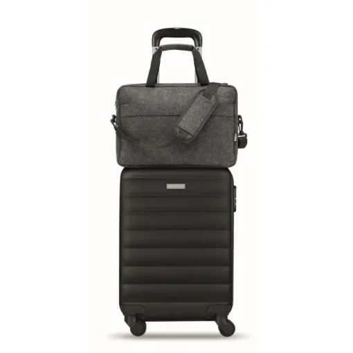 Gift Campaign Cartella in feltro RPET con tracolla regolabile e tasca per pc da 15''> Borse Porta Pc