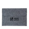 Gift Campaign Cartella per documenti con logo o pc 15'' feltro e tasca frontale Flow> Ventiquattrore Personalizzate