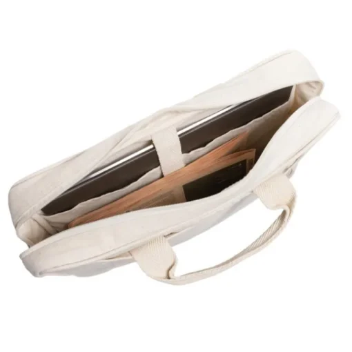 Gift Campaign Cartella porta pc da 15,4'' in twill di cotone riciclato da 340 g/m2> Borse Porta Pc