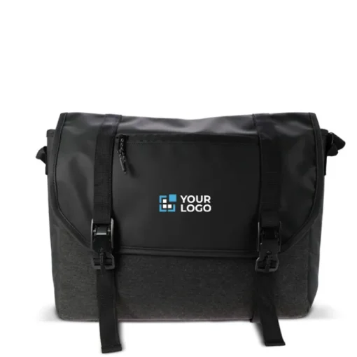 Gift Campaign Cartella porta pc in rPET con patta, fibbie e tracolla regolabile> Borse Porta Pc