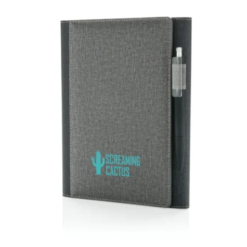 Gift Campaign Cartella portablocco A5 con logo tasche interne pagine a righe Magent> Portadocumenti Personalizzati