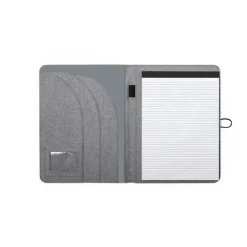 Gift Campaign Cartella portablocco con logo A4 multitasche fogli righe Mottled Grey> Portadocumenti Personalizzati