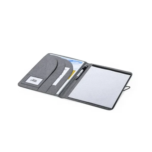 Gift Campaign Cartella portablocco con logo A4 multitasche fogli righe Mottled Grey> Portadocumenti Personalizzati