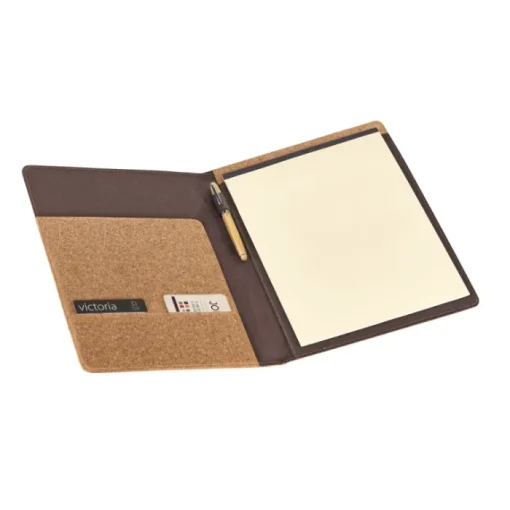 Gift Campaign Cartella portablocco personalizzata A4 in sughero fogli bianchi Cork> Portadocumenti Personalizzati