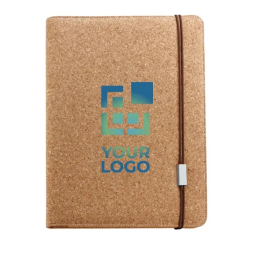 Gift Campaign Cartella portablocco personalizzata A4 in sughero fogli bianchi Cork> Portadocumenti Personalizzati