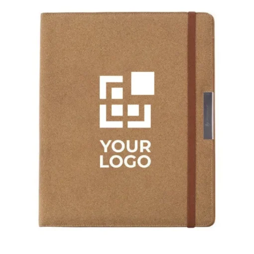 Gift Campaign Cartelle personalizzate A4 in similpelle con esterno in sughero> Portadocumenti Personalizzati