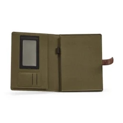 Gift Campaign Cartellette personalizzate A4 in cotone riciclato con chiusura a scatto in PU> Portadocumenti Personalizzati