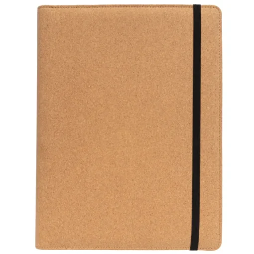Gift Campaign Cartellina portablocco A4 sughero multitasche folgi a righe Cork Style> Portadocumenti Personalizzati