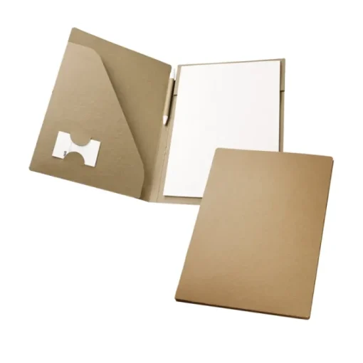 Gift Campaign Cartellina promozionale A4 fogli 450g/m2 con penna a sfera Eco> Gadget Per La Scuola|Gadget Per L'Ufficio