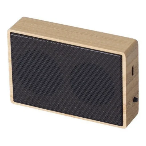 Gift Campaign Cassa wireless 5.0 personalizzato di bambù ad energia solare Bamboo> Casse Personalizzate