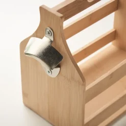 Gift Campaign Cassetta in bambù per 6 bottiglie di birra con apribottiglie in metallo></noscript> Altri Utensili Da Cucina