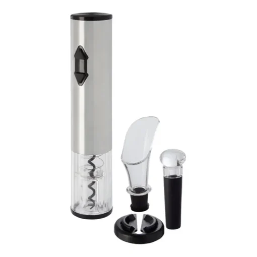 Gift Campaign Cavatappi elettrico con taglia capsule, versatore e tappo Tools> Cavatappi Personalizzati