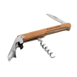 Gift Campaign Cavatappi in acciaio inox con manico in legno personalizzato Timber> Cavatappi Personalizzati