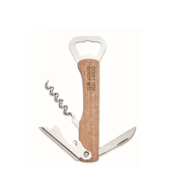 Gift Campaign Cavatappi in bambù da personalizzare con coltellino e apribottiglie></noscript> Apribottiglie Personalizzati