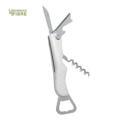 Gift Campaign Cavatappi promozionale con scocca in fibra di bambù e ABS Bamboo></noscript> Cavatappi Personalizzati