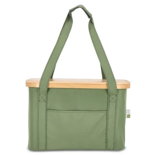 Gift Campaign Cestino da picnic con coperchio in legno e borsa frigo interna> Borse Termiche
