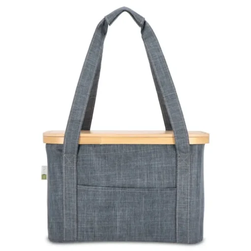 Gift Campaign Cestino da picnic con coperchio in legno e borsa frigo interna> Borse Termiche