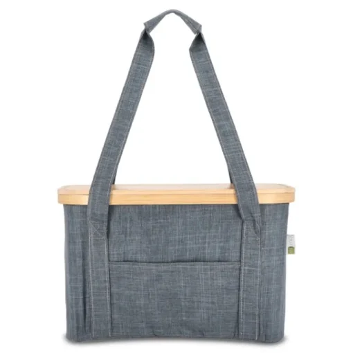 Gift Campaign Cestino da picnic con coperchio in legno e borsa frigo interna> Borse Termiche