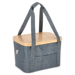 Gift Campaign Cestino da picnic con coperchio in legno e borsa frigo interna></noscript> Borse Termiche