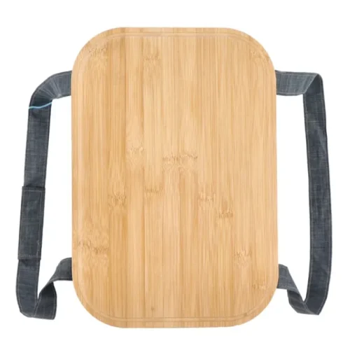 Gift Campaign Cestino da picnic con coperchio in legno e borsa frigo interna> Borse Termiche