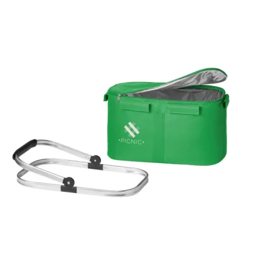 Gift Campaign Cestino picnic termico pieghevole con zip manico rinforzato Shopper> Borse Termiche
