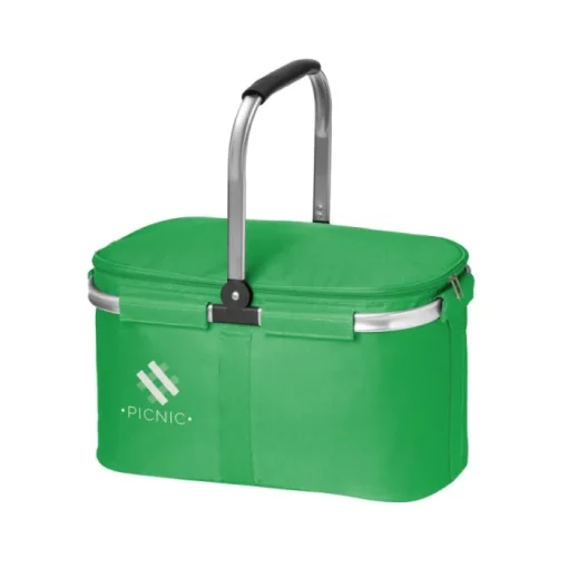 Gift Campaign Cestino picnic termico pieghevole con zip manico rinforzato Shopper> Borse Termiche