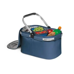 Gift Campaign Cestino picnic termico pieghevole con zip manico rinforzato Shopper></noscript> Borse Termiche
