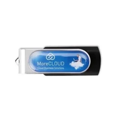 Gift Campaign Chiavetta USB con logo in doming clip girevole Techmate Relief> Chiavette Usb Economiche|Gadget Per L'Ufficio