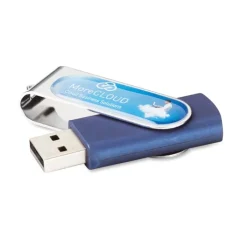 Gift Campaign Chiavetta USB con stampa in resina e clip girevole Techmate Relief 3.0> Chiavette Usb Economiche