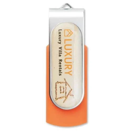 Gift Campaign Chiavetta USB con stampa in resina e clip girevole Techmate Relief 3.0> Chiavette Usb Economiche