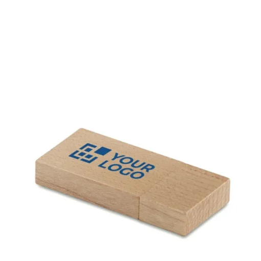 Gift Campaign Chiavetta USB di legno personalizzato rettangolare e piatta Brickwood> Gadget Ecologici|Chiavette Usb Ecologiche