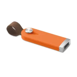 Gift Campaign Chiavetta USB di plastica con occhiello in pelle USB Slide Flash><noscript><img width=