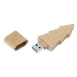 Gift Campaign Chiavetta USB in legno a forma di abete con cappuccio da 16GB> Gadget Natalizi